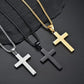🎉KÖP 1, FÅ 1 GRATIS✝️ "Herrens bön"-halsband med klottrat kors