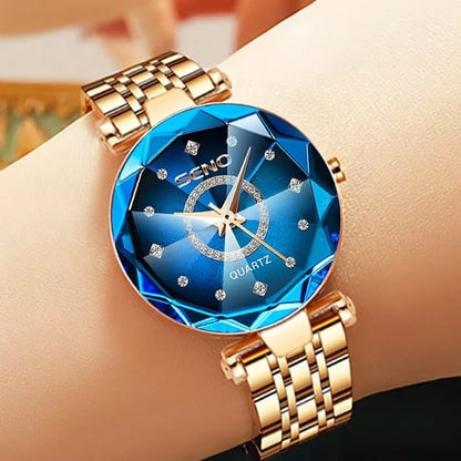 💎Starry Elegant Glitterande Klocka⭐
