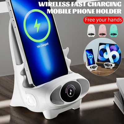 🔥 Försäljning av den sista dagen 49%🔥mini-Chaise med trådlös snabbladdare, multifunktionellt telefonstöd