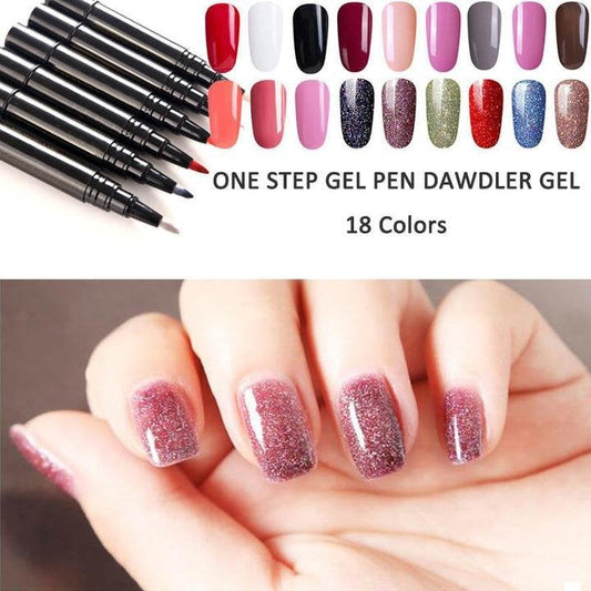 🔥 Säljs till 50% rabatt för en begränsad tid! 🎨 Ett steg Nail Gel Pen 💅