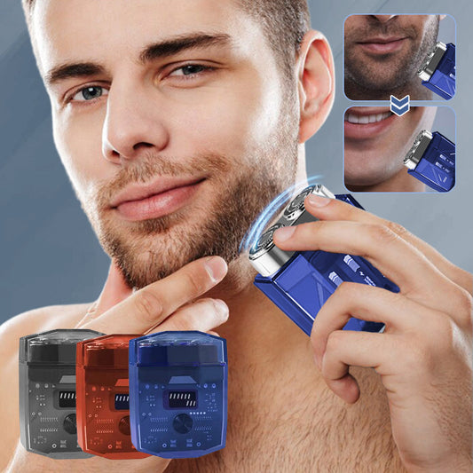 🔥Transparent og lydløs elektrisk barbermaskin i miniformat