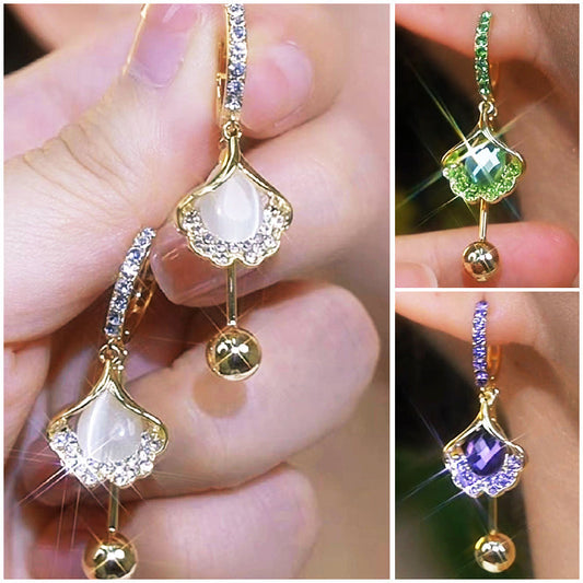 "💎🍂Earrings – Shiner than a squirrel’s stash, lighter than autumn guilt! ✨🐿️ No ‘where’d I drop these?’ drama!"🚀Customs seized goods, 50% off clearance for a limited time!!!!