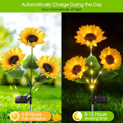🔥Sunflower Solar Garden Stake Led Lights