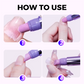 💅 KÖP 1 FÅ 1! ✨ 3-i-1 Nagelvårdspenna - Elektrisk Våtbörste, Buffert och Nagelrengöring med USB-laddning för Hemmamanikyr ✨🔧