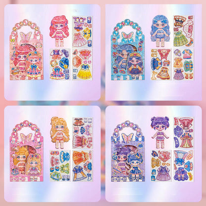 🧲 50% RABATT STORREA! ✨ Magnetiska Kläddockor för Barn - 25 Utbytbara Klädesplagg med Pedagogiskt Design för Kreativ Lek 👗🎨