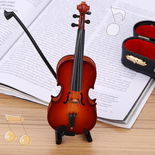 🎻 KÖP 2, FÅ 1 GRATIS! 🎉 Miniatyrviolinmodell – Exakt Detaljrikedom, Perfekt Smycke & Dekoration 📦