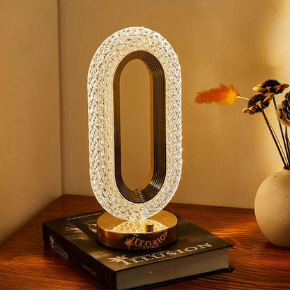 🎅 Julrean 50% RABATT!! 🎄 50K+ sålda! 🎁✨ Uppladdningsbar Lyxig Kristall LED-Nattlampa