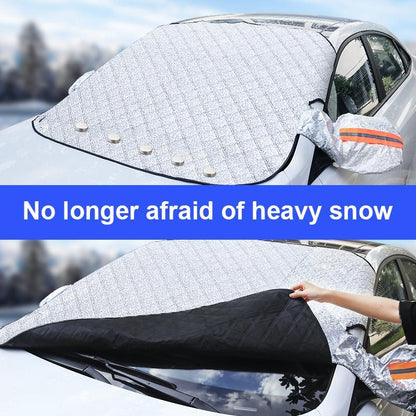 ❄️ Vindruteskydd med sugkoppar för bil – blockerar 99 % UV & stoppar frost och snö 🛡️