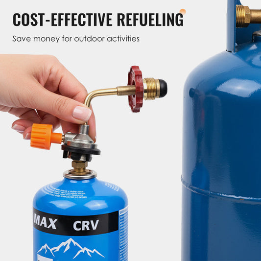 🛢️ KÖP 3, FÅ 1 GRATIS! 🔥 Gasbehållarfyllningsadapter – Läcktät Säker Överföring, Universell Passform & Hållbar Utomhusutrustning ⛺🛠️