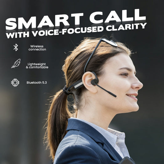 🎁Het försäljningskampanj 50 % RABATT🔥 Trådlöst Bluetooth-headset med mikrofon och öppen luftledning🎧