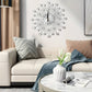 ✨60% RABATT🕰️ Kreativ väggklocka i strass – Tyst, minimalistisk lyx för vardagsrum, matsal och entré! 💎🏡