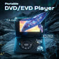 📀 Denna 7,8-tums bärbara DVD/EVD-spelare har en vridbar skärm och inbyggda spelfunktioner. Den är uppladdningsbar och perfekt att använda i bilen, hemma eller på resan.