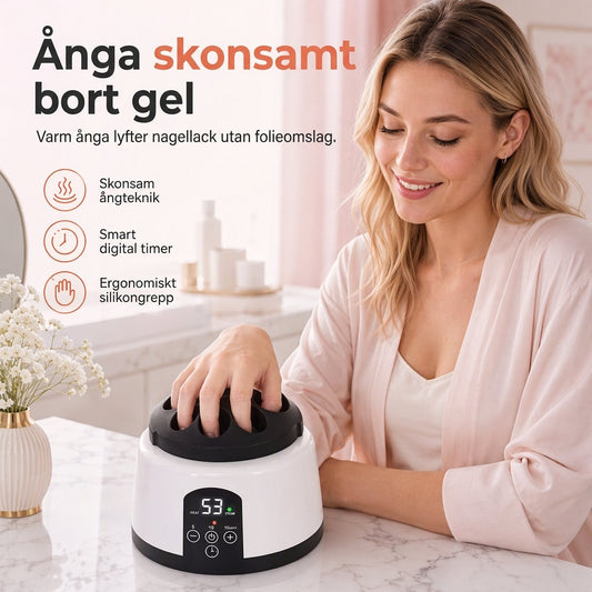 36W elektrisk ångnagellacksborttagningsmaskin, tar bort gel och akryl, perfekt för manikyr ✨