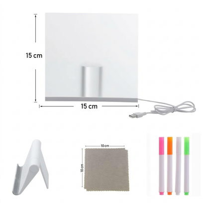🎨 50% RABATT NU! Upplyst raderbar ritbräda för barn – återanvändbar akryltavla, mjuk LED-belysning & nattlampa – perfekt för kreativ lek och mysiga rum ✨